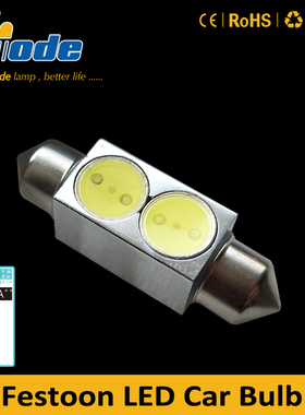 大功率2WDC12V40mm44mm汽车led代替卤素双尖阅读车顶后备箱车牌灯