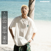 男2025新款 夏季 白色T恤索罗娜速干凉感薄款 GOGOSOON短袖 上衣半袖