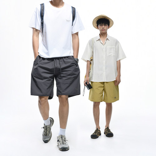 GOGOSOON 星空点160g轻薄 沙滩运动休闲短裤男外穿五分裤中裤夏季