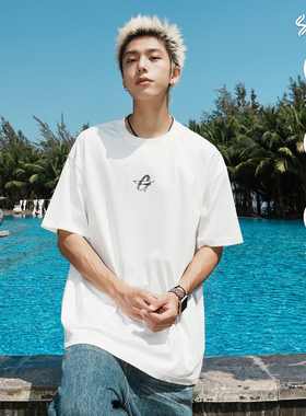 吴宇恒同款GOGOSOON夏季新款圆领短袖T恤250g男青少年50+防晒Q