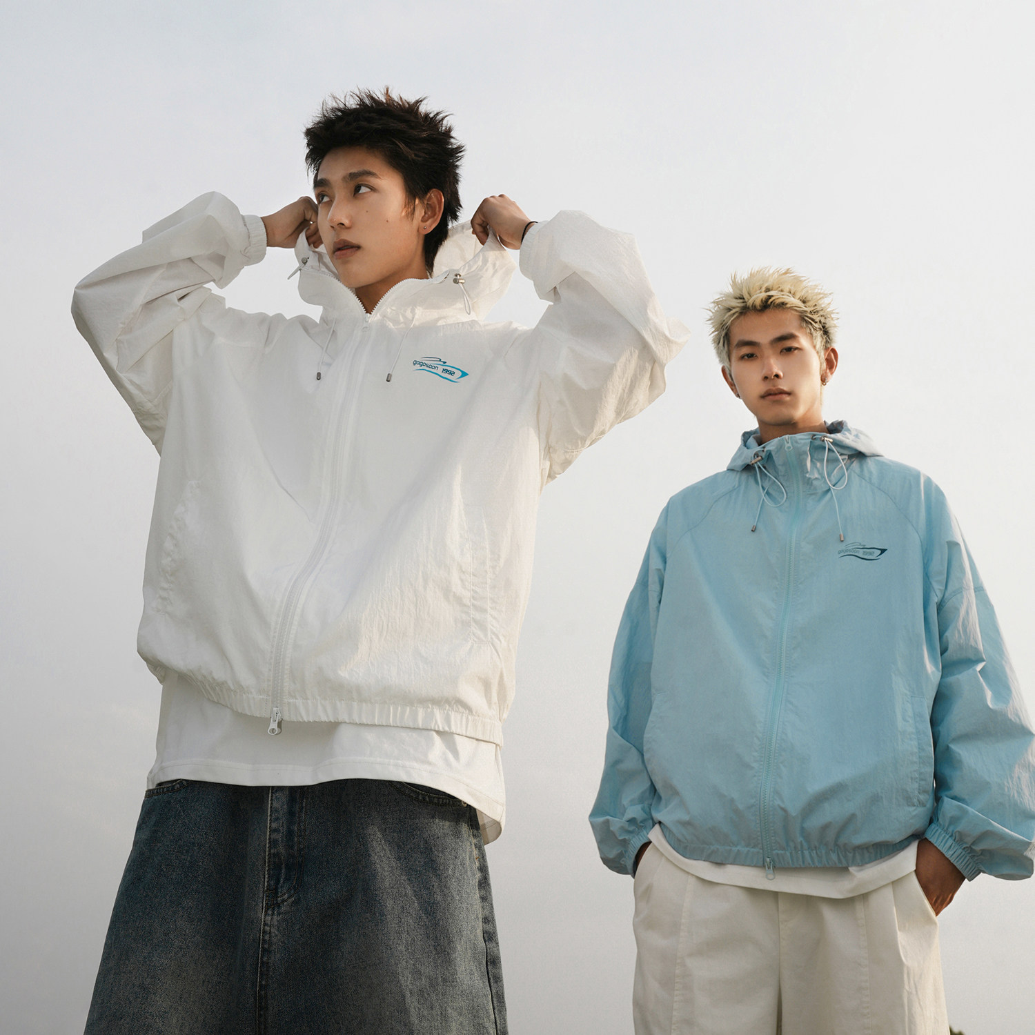 GOGOSOON防晒衣男UPF50+新款夏季红色外套户外山系轻薄连帽登山Q,男装,时尚防晒服,淘宝优惠券,粉丝福利购,淘宝优惠卷