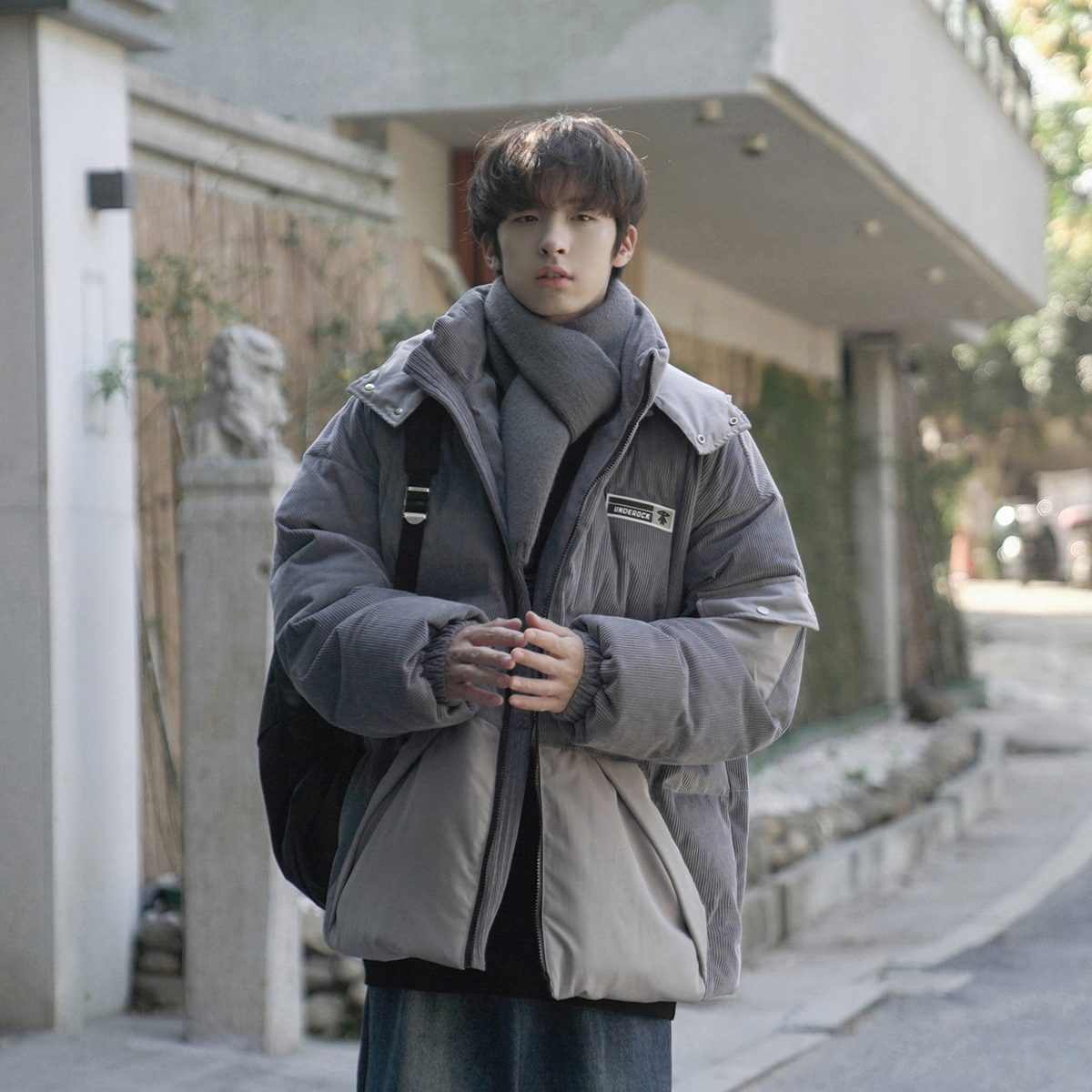 GOGOSOON棉衣冬季连帽外套棉服