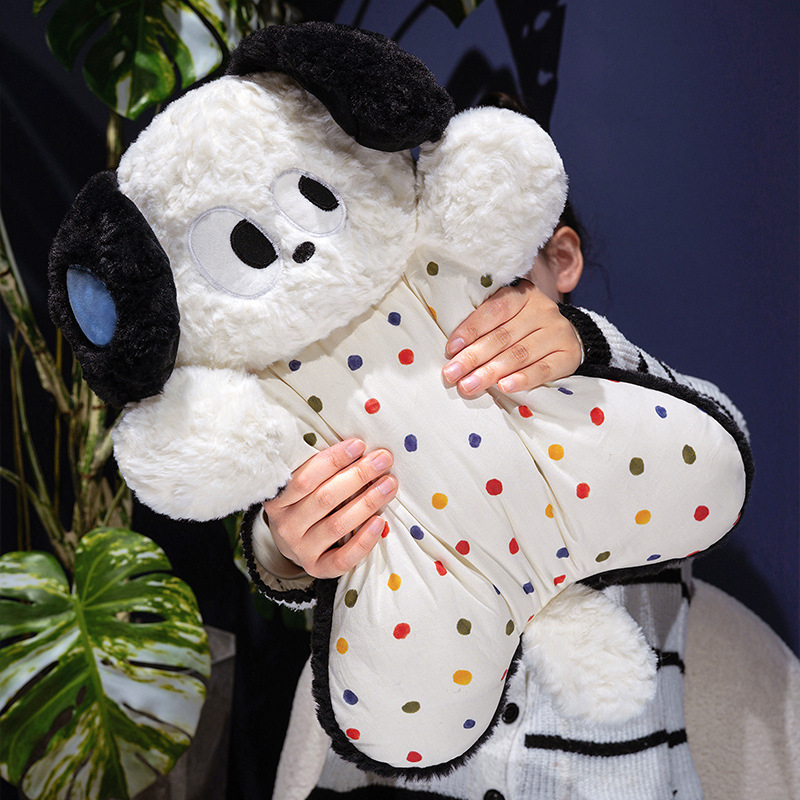 高颜值床头超萌大眼仔小狗造型抱枕靠垫大眼仔刷花捏捏豆袋抱枕