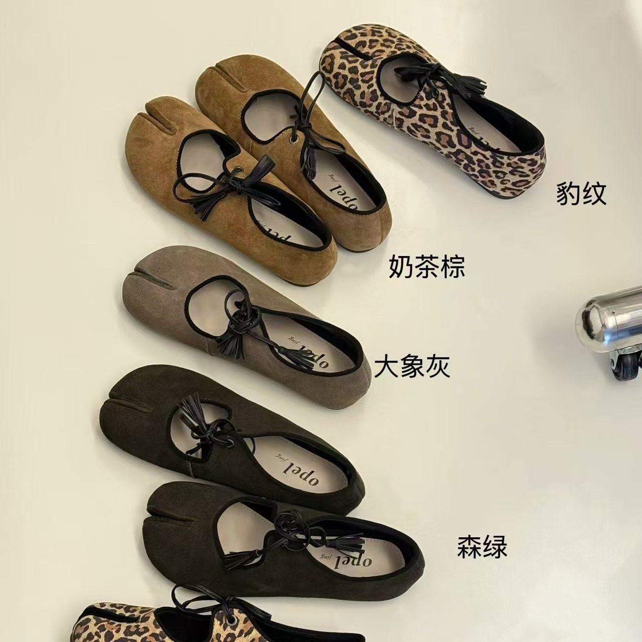 opel女鞋猪蹄分趾鞋浅口奶奶鞋图片