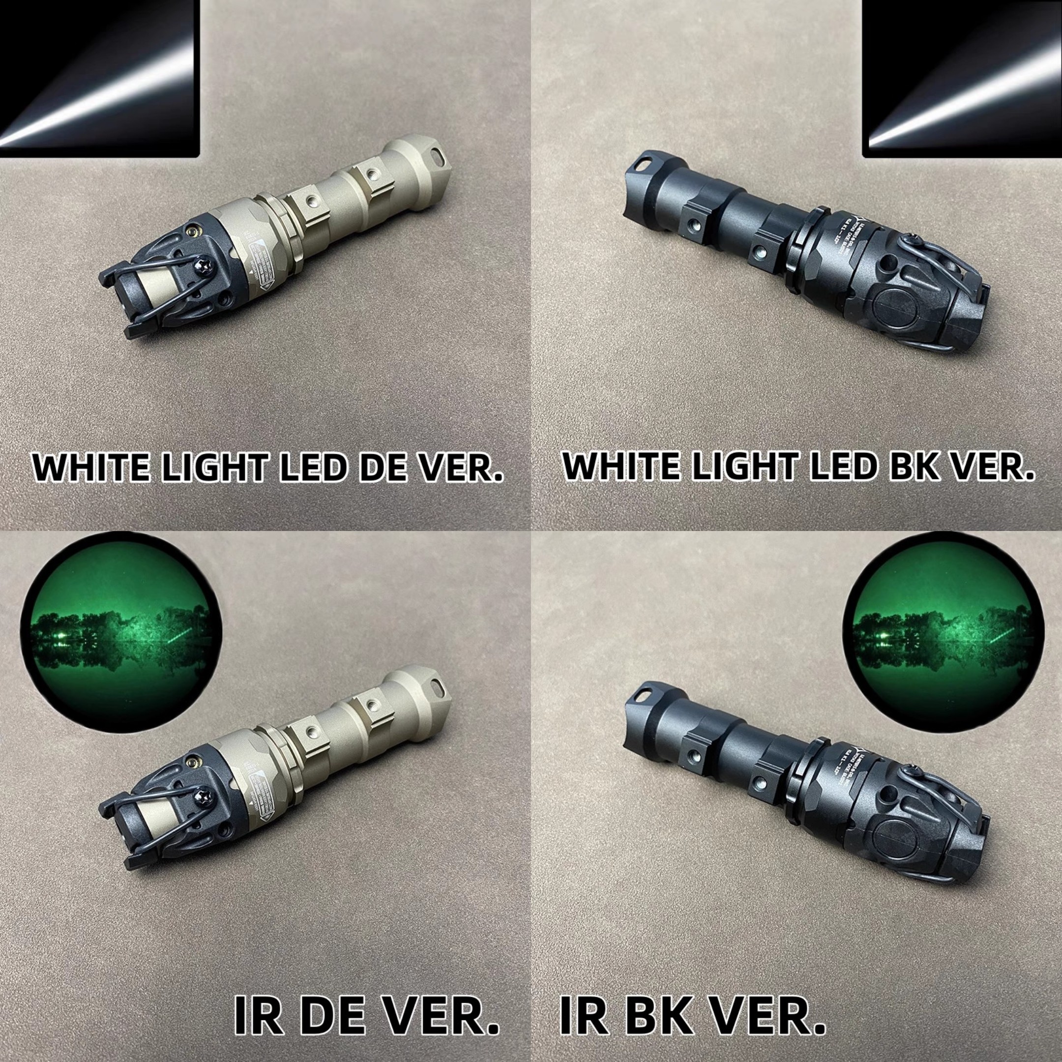 Sotac KIJI K10金属铝制手电筒IR夜视镜补光LED强光户外战术头盔