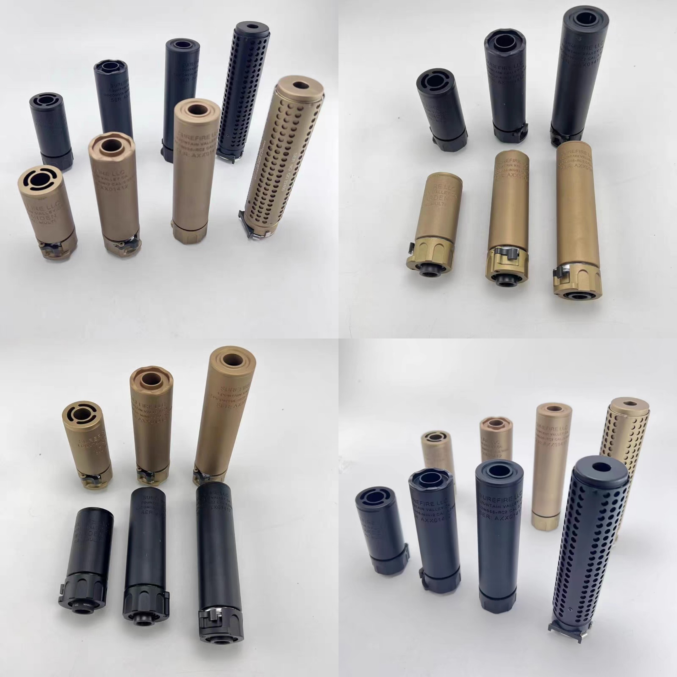 Socom快拆钢制QDC消音LLC14逆牙火帽SUREFIRE WARDEN玩具装饰配件