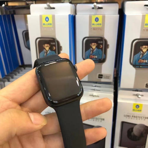 蓝猩猩手表膜适用apple watch7/6/5苹果SE膜41/45全屏不碎边44膜