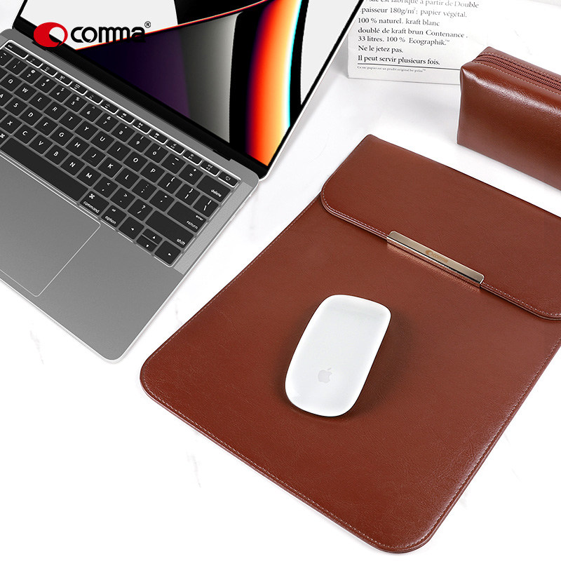 comma/珂玛臻品内胆手提包适用Macbook Air13.3/Pro13.3/Pro14.2电脑内包Pro 15.4/16.2笔记本电脑手提包正品
