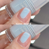 好看 显白 水性可撕拉指甲油免烤夏季 浅蓝色 CL045～Baby蓝色