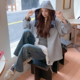 【新款】原创拼色卫衣外套2C059-8621-P165-K238，女装卫衣/绒衫，西子