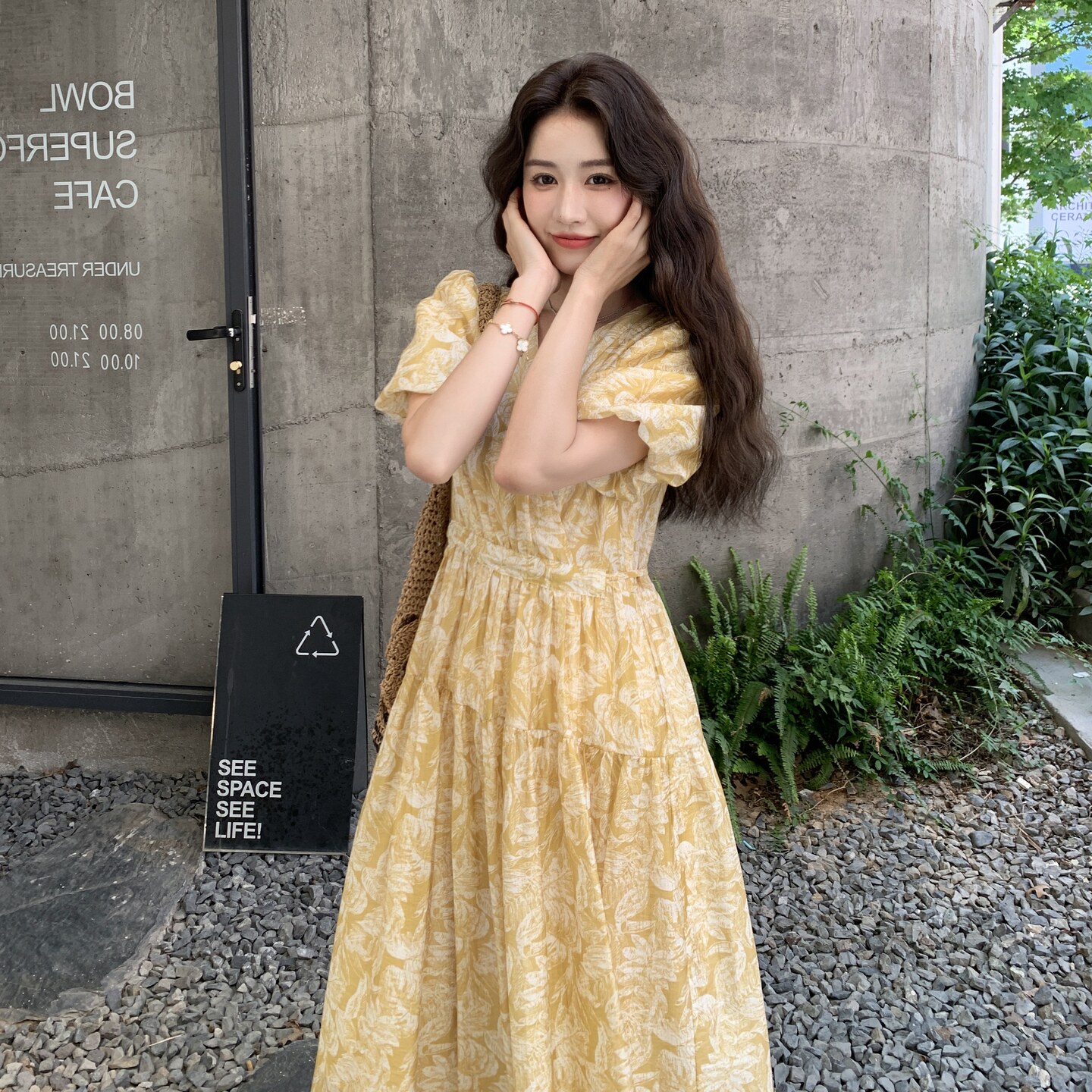 【】夏季新款碎花连衣裙2C059-8610-P135K188,女装连衣裙,2C059