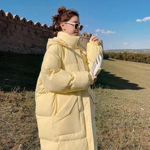 黄色奶fufu宽松棉服女小个子2025新款加厚显瘦保暖面包服百搭棉服图片