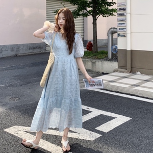 设计感不规则蕾丝罩衫套装女2025夏新款复古气质碎花半身裙两件套图片