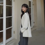 【】韩版质感拼接小西装096-A057-P115K168，女装西装，西子