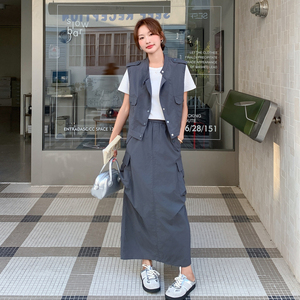 【新款】设计感工装套装两件套2C059-8607-P165K238
