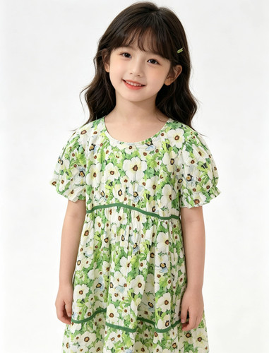 2026夏季新款儿童碎花连衣裙