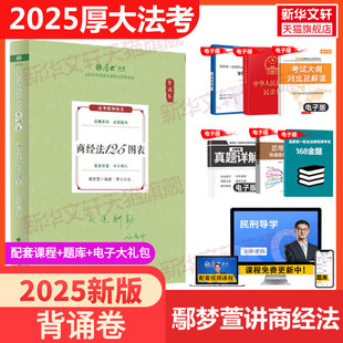 鄢梦萱背诵卷商经法161图表2026厚大法考教材理论卷真题卷背诵司法考试全套法律职业资格资料客观题向高甲刑诉鄢梦萱讲商经罗翔