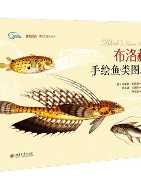 布洛赫手绘鱼类图谱:博物学经典丛书 (德)马库斯·布洛赫(Macus E.Bloch) 航天 科学与自然 新华书店正版图书籍