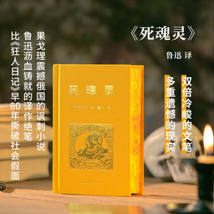 【鲁迅译本】死魂灵 果戈理俄罗斯经典讽刺文学 镜与光·大师经典译丛世界名著荒诞的农奴买卖骗局故事正版书籍小说畅销书