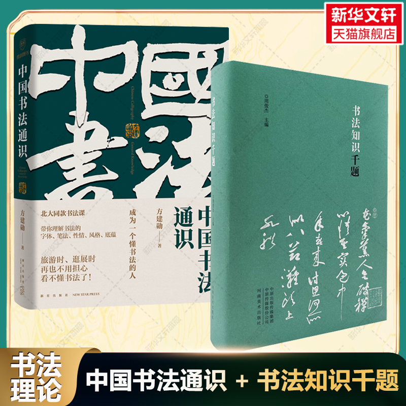 中国书法通识+书法知识千题 书法入门指南基础知识练字书法发展史名家撰写书