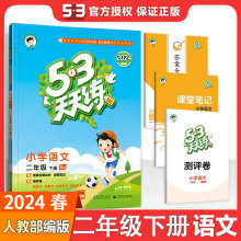 2024春53天天练二年级上册下册同步练习册训练语文人教版5.3天天练一二三四五年级下试卷测试卷全优卷练习册五三暑假作业