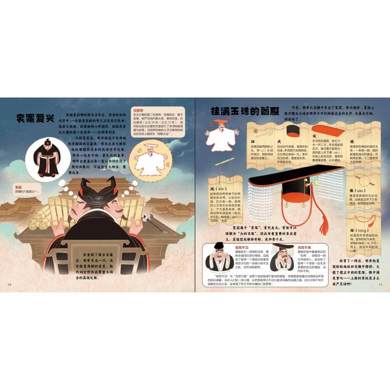 【新华文轩】皇帝的衣橱 古代历史服饰图鉴漫画版 千年来皇帝的衣橱儿童历史科普书绘本小学生课外阅读书籍中小学语文衔接读物正版图片