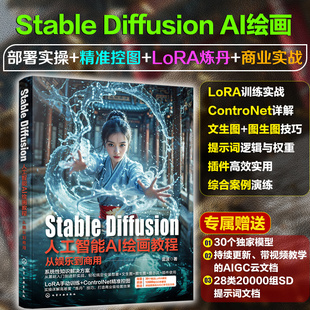 【新华文轩】【赠DeepSeek资料集】StableDiffusion人工智能AI绘画教程 从娱乐到商用 雷波 正版书籍 新华书店旗舰店文轩官网 化学