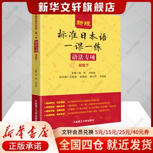 【新华文轩】新版标准日本语一课一练 语法专项 初级下 正版书籍 新华书店旗舰店文轩官网 大连理工大学出版社