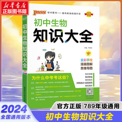 初中生物知识大全2024新版