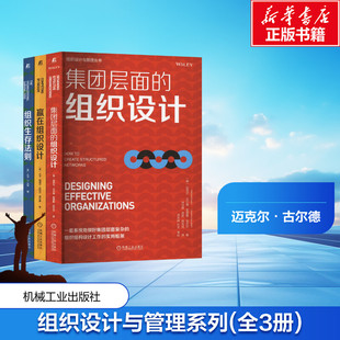 共3册 组织生存法则+赢在组织设计+集团层面的组织设计 组织设计与管理系列书籍 组织设计领域思想领袖经典大作