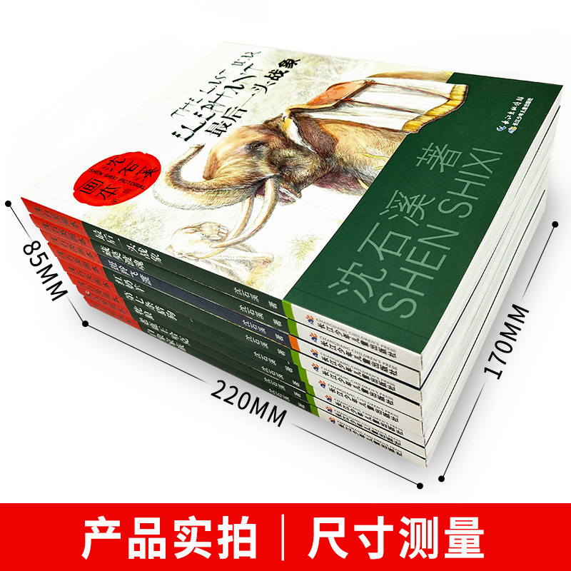 沈石溪动物小说全集正版全套8册 画本全系列的书儿童文学最后一头战象小学生四五六年级课外阅读书籍经典书目斑羚飞渡畅销套装