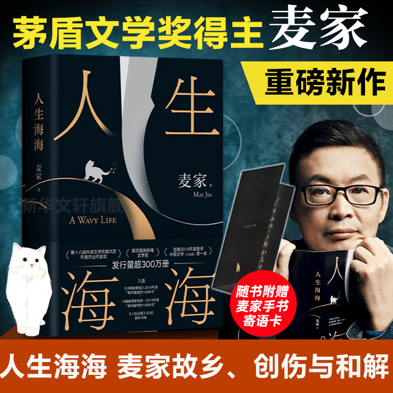 赠手写寄语卡】人生海海 麦家 正版茅盾文学奖得主风声解密暗算后人生哲学文学小说畅销书 董卿杨洋朗读者莫言史铁生麦家正版包邮