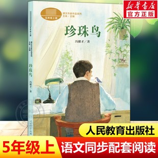珍珠鸟 冯骥才著 五年级上册语文教材书课文作家作品系列 小学生课外老师同步推荐阅读书必读经典儿童文学正版书籍人民教育出版社