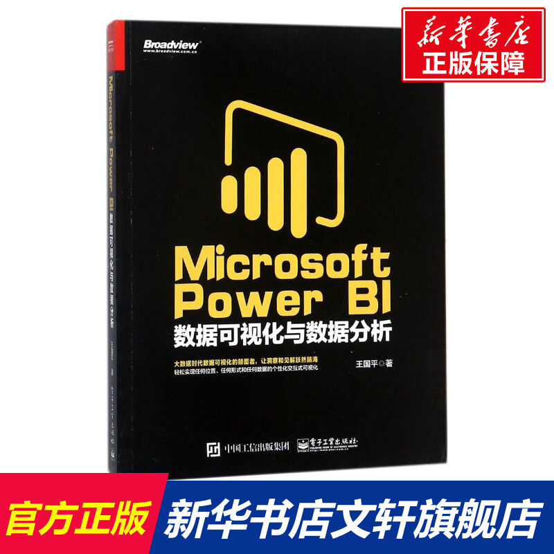 【新华文轩】Microsoft Power BI数据可视化与数据分析 王国平 著 正版书籍 新华书店旗舰店文轩官网 电子工业出版社