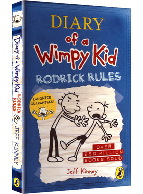 小屁孩日记:罗德里克法则 2 英文原版DIARY OF A WIMPY KID: RODRICK RULES (BOOK 2)