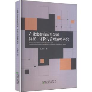 产业集群高质量发展特征、评价与管理策略研究 孔梅英 著 经济科学出版社 正版书籍 新华书店旗舰店文轩官网