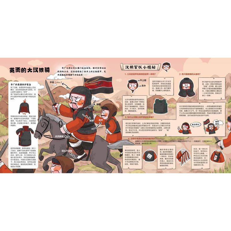 【新华文轩】武将的衣橱 古代历史服饰图鉴漫画版 千年来臣子的衣橱儿童历史科普书绘本小学生课外阅读书籍中小学语文衔接读物正版图片