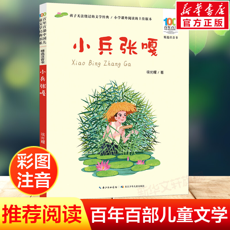 小兵张嘎 彩图注音正版百年百部儿童文学红色经典爱国主义革命传统教育小学生一二三年级课外阅读物图书抗日英雄的故事绘本连环画