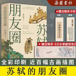 苏轼的朋友圈 郭瑞祥  苏东坡的朋友圈 中国古代文人的艺术生活 有一种境界叫苏东坡 苏东坡新传岳麓书社 正版书籍 新华书店旗舰店