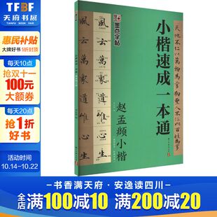 赵孟頫小楷 墨点字帖小楷基础理论知识碑帖特点赵孟頫小楷基本笔画偏旁部首结构技巧练习章法创作毛笔字帖书法教程 小楷速成一本通