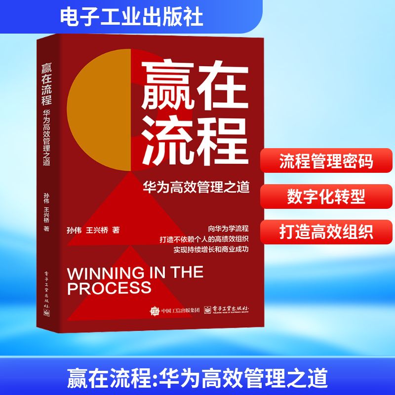 赢在流程 华为高效管理之道 孙伟 王兴桥 破解华为流程管理密码 向华为学流程 打造高绩效组织 流程与数字化管理体系建设 - 实物图