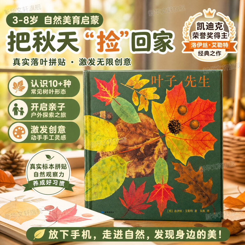 叶子先生 0-3-4-5-6-8岁儿童绘本 幼儿园小学生课外书 睡前亲子阅读幼儿园小中大班绘本