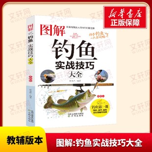 图解钓鱼实战技巧大全 图解垂钓知识图鉴新手基础与实战 实用指南常见海鱼钓法大全与浮游矶钓装备四季钓鱼技巧一点通