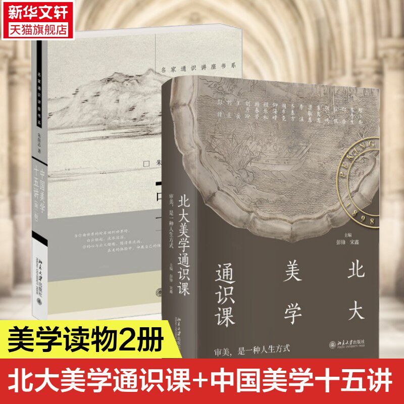 中国美学十五讲+ 北大美学通识课 朱良志 彭锋 讲座实录 附赠课堂视频 中国古代佛教艺术欣赏敦煌艺术中国美术史 宋代诗词自然观照