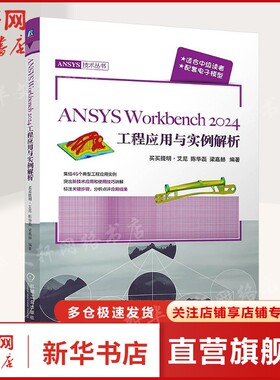 ANSYS Workbench2024工程应用与实例解析 赠配套资料 45个典型工程应用实例 新技术应用 分析应用结果正版书籍