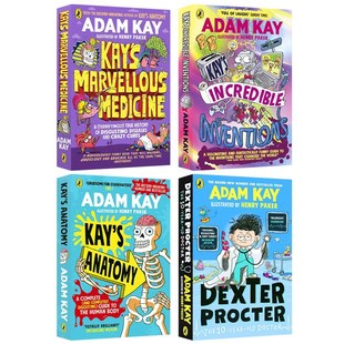 凯的神奇医学4册ADAM KAY KAY'S INCREDIBLE INVENTIONS原版引进