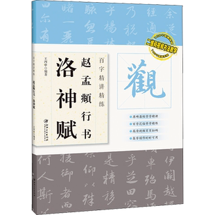 百字精讲精练 赵孟頫行书 洛神赋王丙申 编毛笔书法艺术江西美术出版社新华文轩旗舰正版
