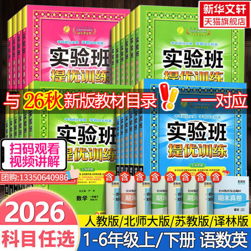 小学实验班提优训练语数英