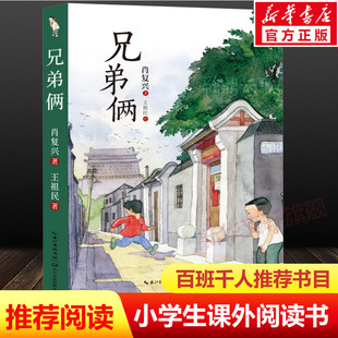 小学生必课外书阅读书籍三四五六年级青少年读物 百班千人四年级推荐 儿童文学童年成长励志 长江文艺出版 兄弟俩 社正版 肖复兴著