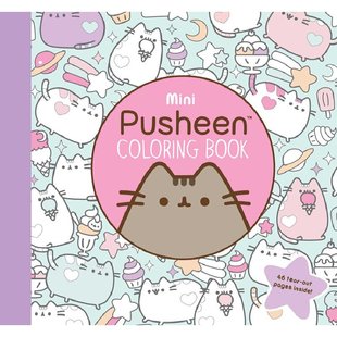 小说读物 新华书店旗舰店官 Coloring 外版 书 进口书英文原版 Pusheen Book 青少年小学生课外阅读书籍 胖吉猫趣味填色书 经典 Mini